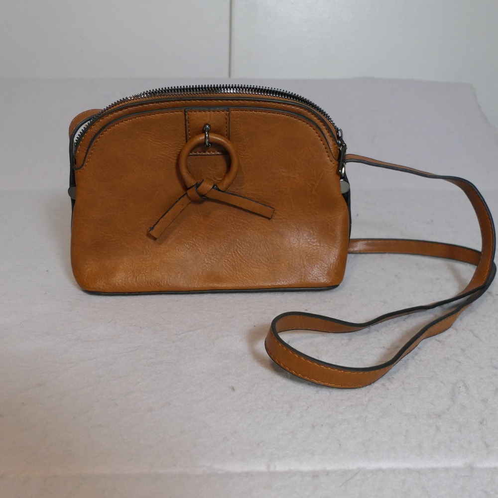 Sam & Hadley Womens‎ Crossbody Bag S Cognac Boho Minimalist Earthy Everyday Chic